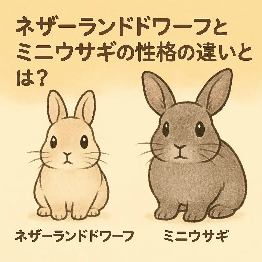 うさぎの性格比較｜ネザーランドドワーフとミニウサギの違いと魅力を