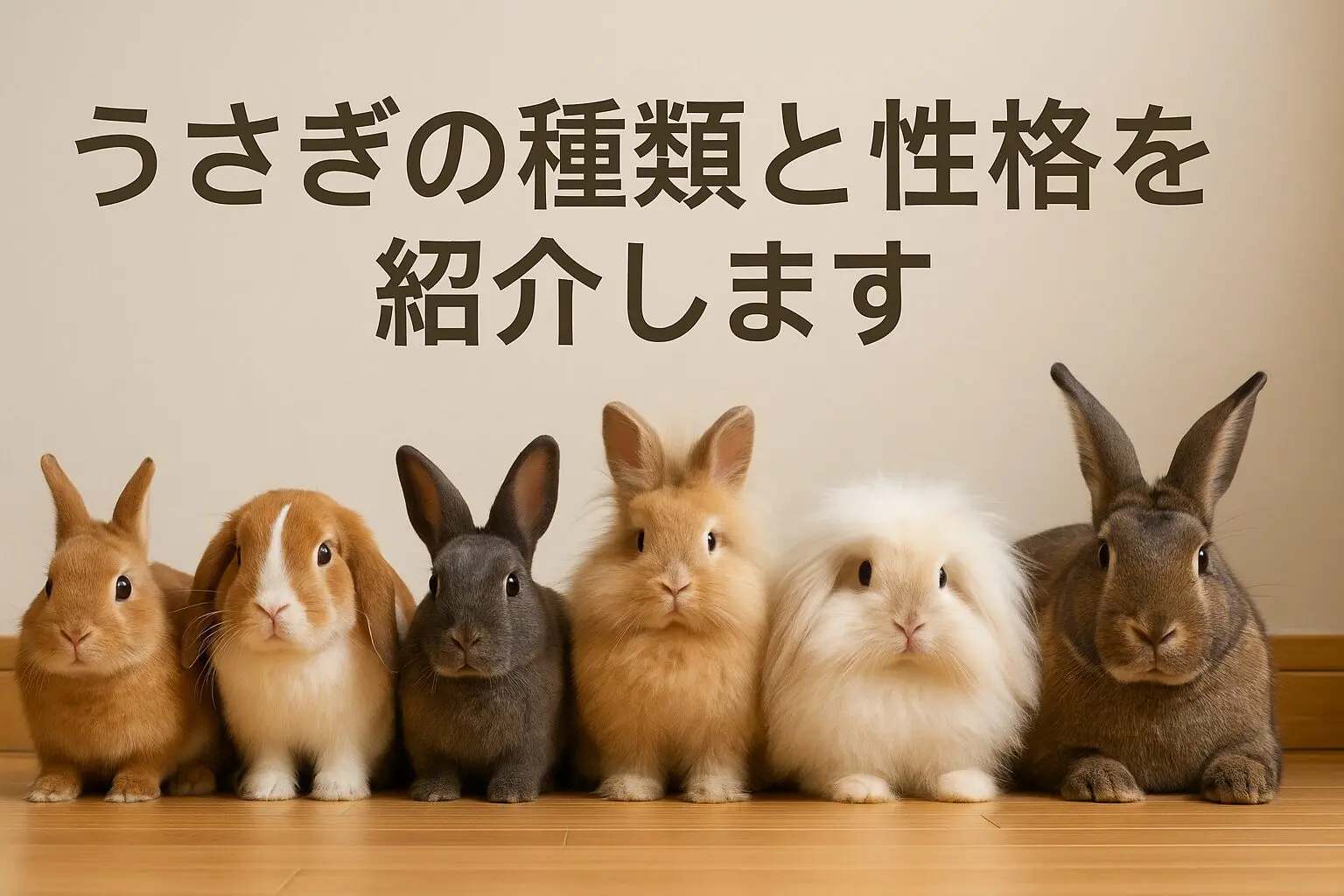 初心者向け｜人気のうさぎの種類と特徴を徹底比較（性格／大きさ／飼い