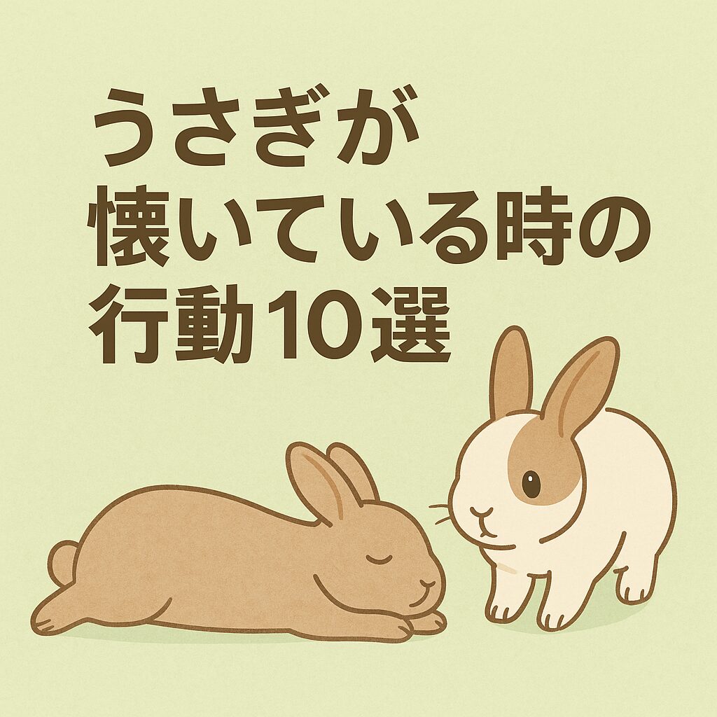 うさぎが懐いている時の行動10選