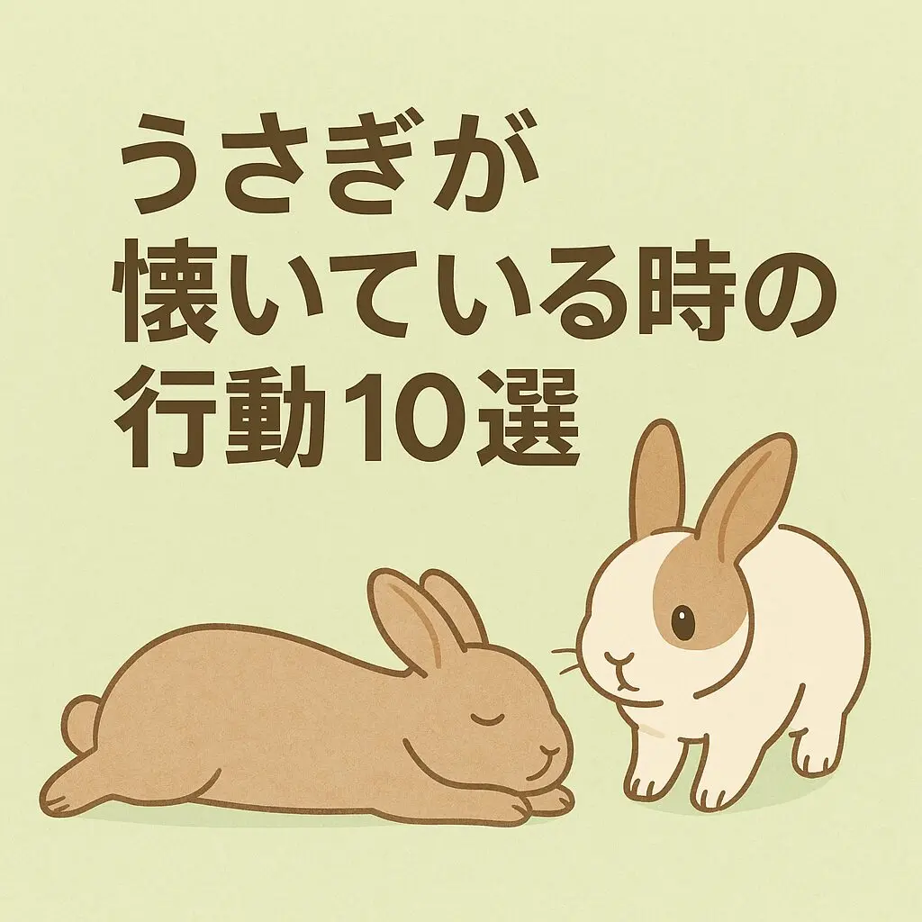 うさぎが懐いている時の行動10選｜信頼サインを徹底解説