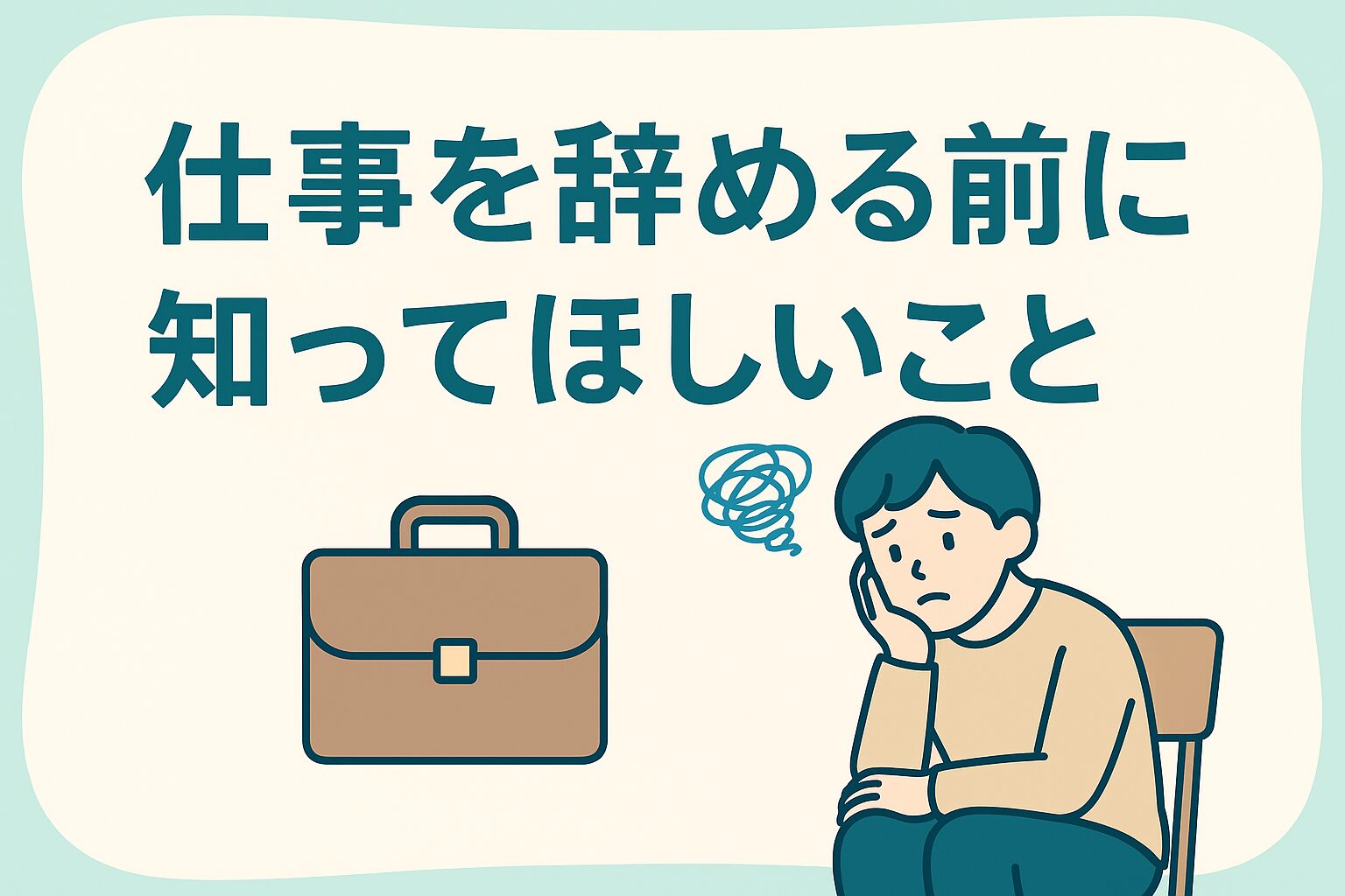 仕事を辞める前に知っておきたいポイントをまとめたアイキャッチ画像