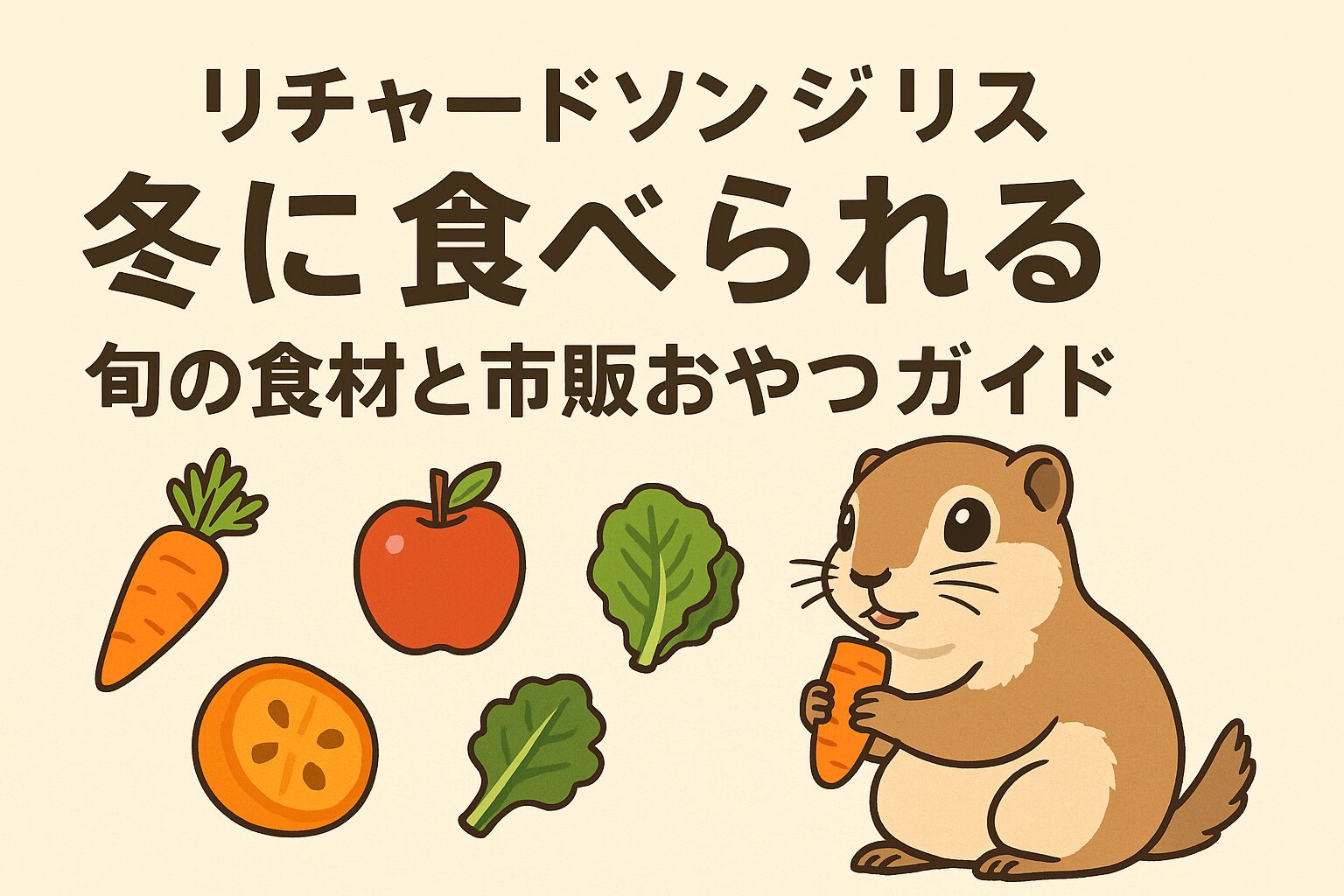 冬の旬野菜と市販おやつをわかりやすくまとめたガイド