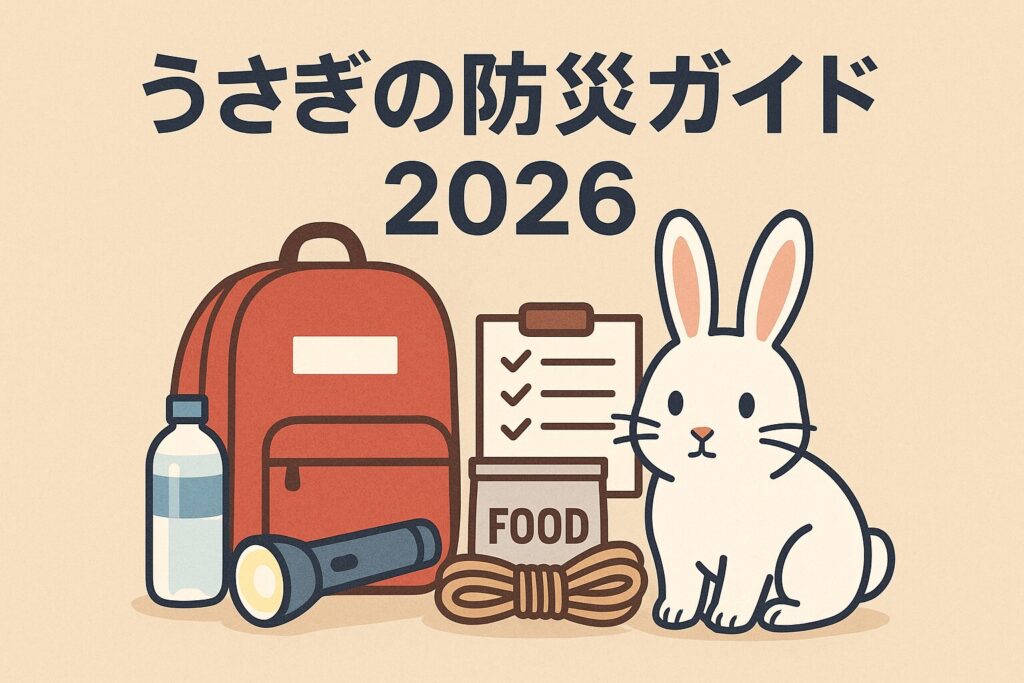 災害時にうさぎを守るための備え