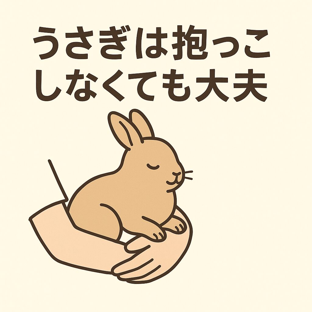 抱っこが苦手なうさぎとの安全な接し方