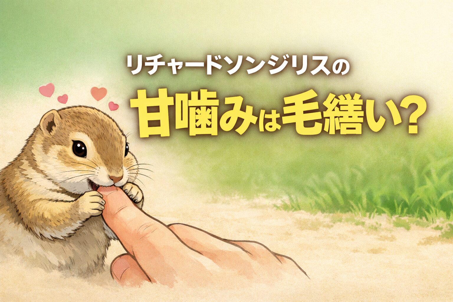 噛まれた？それとも毛繕い？