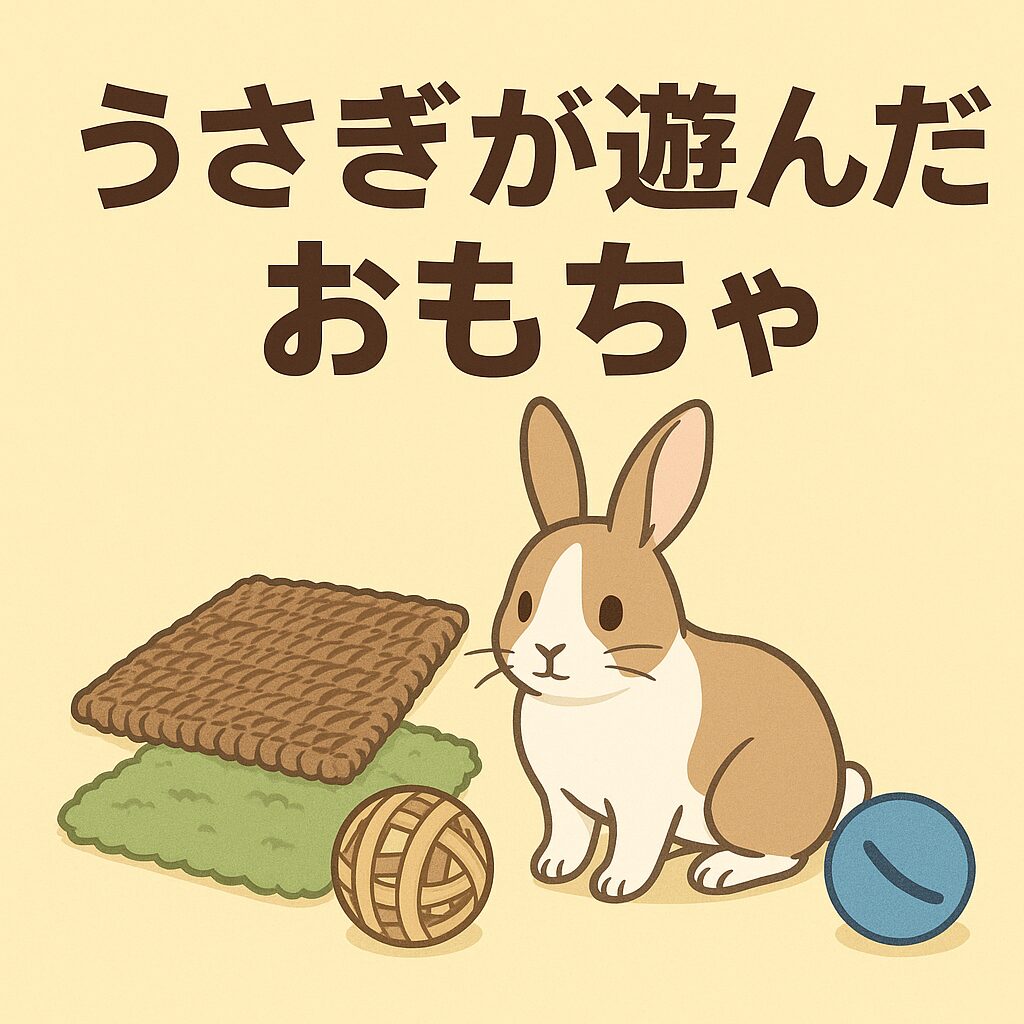 実際に使って反応があった、うさぎ用のおもちゃをまとめました。