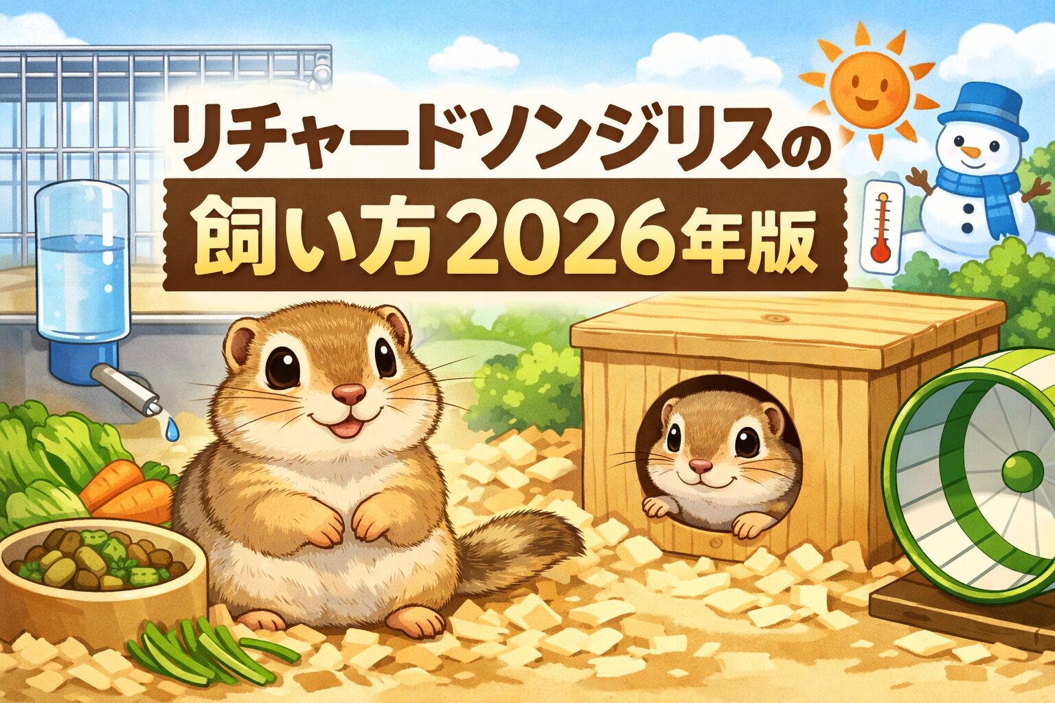 リチャードソンジリスの飼い方【2026年版】