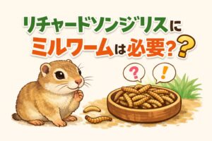 発情期に与えて分かったミルワームの役割
