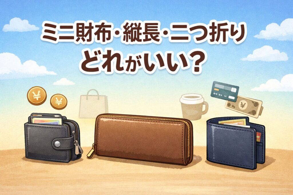 財布は形で使い勝手が変わる