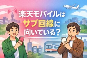 楽天モバイルはサブ回線に向いているのか