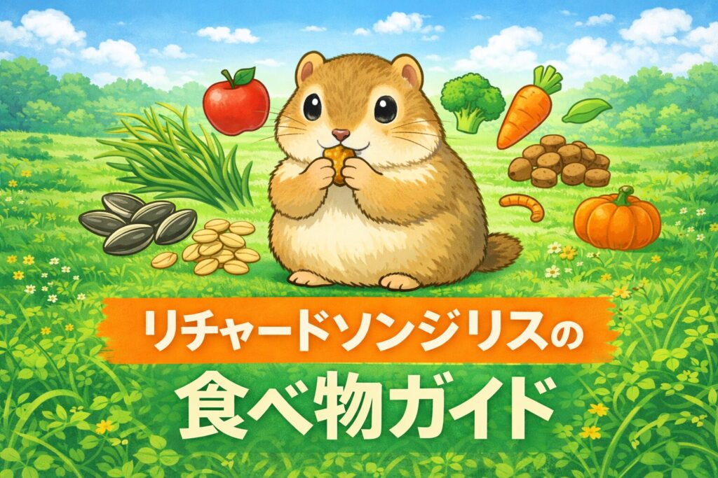 主食・おやつ・NG食材までリチャードソンジリスの食べ物ガイド