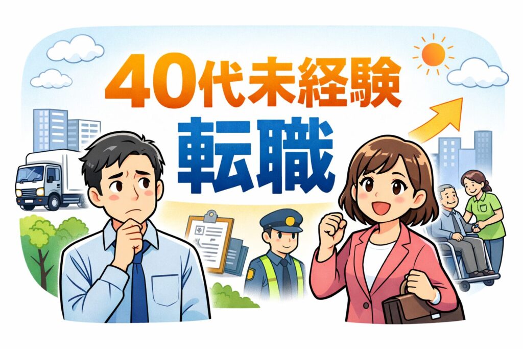 40代未経験転職の現実と仕事