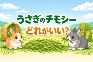 うさぎのチモシーどれがいい？