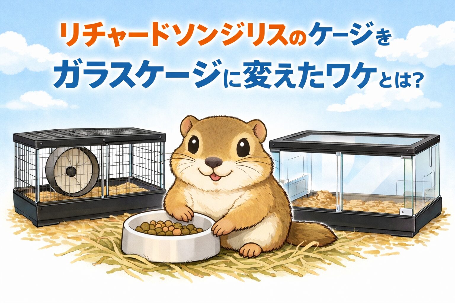 金網ケージからガラスケージへ変更した実体験をもとに、安全性や静音性の違い、実際に感じたメリット・デメリットをわかりやすく解説します。